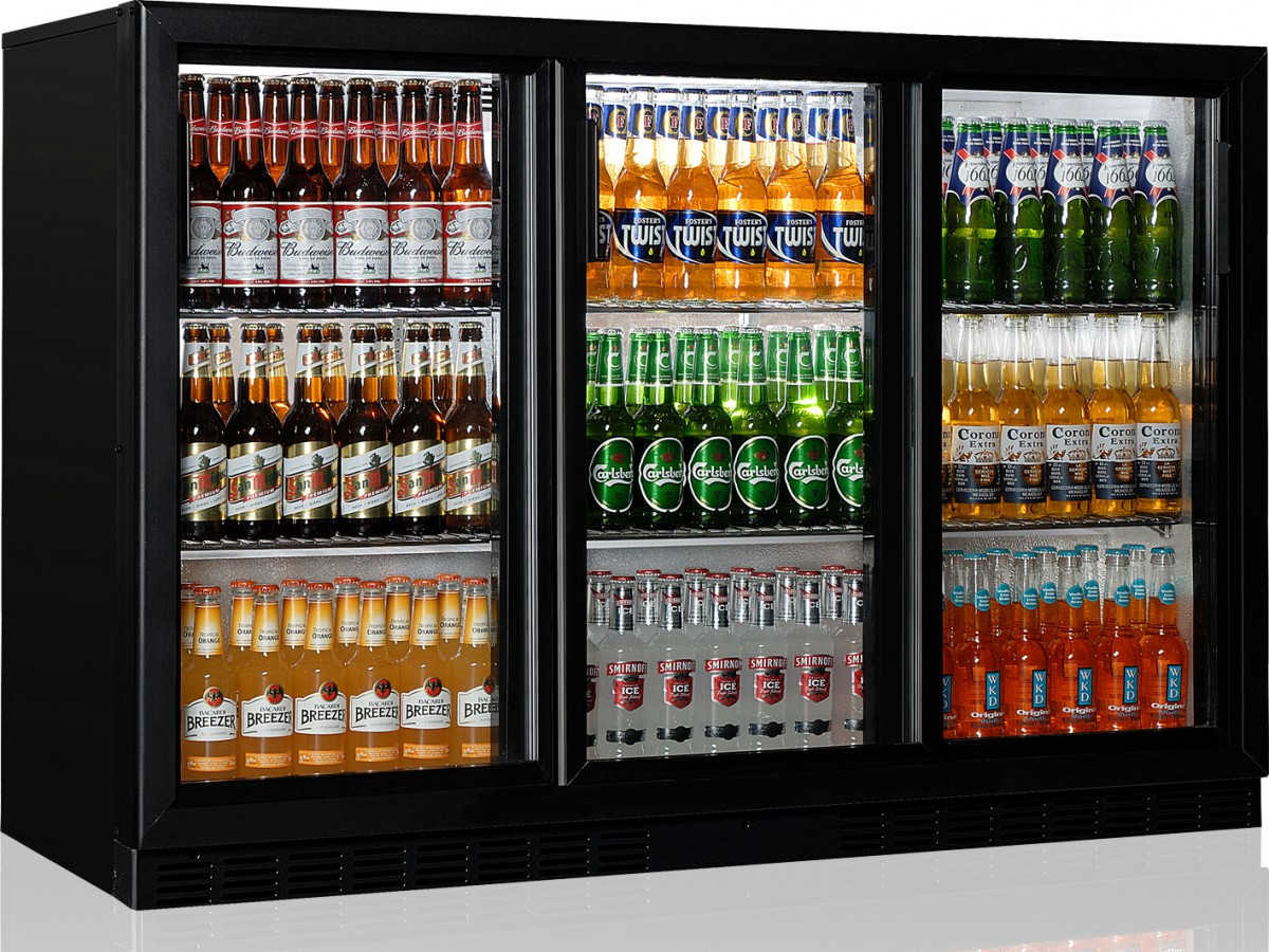 VETRINA REFRIGERATA 3 PORTE SCORREVOLI A VETRO COD BBC 330S